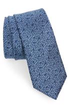 Men's Lanvin Shadow Drop Silk Skinny Tie, Size - Blue