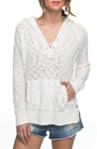Women's Roxy Smooth & Sassy Hooded Sweater - White