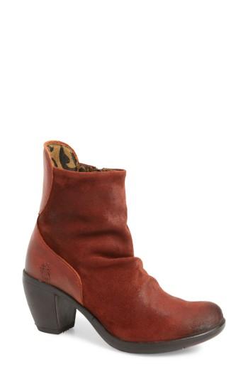 Women's Fly London Hota Slouch Bootie .5-8us / 38eu - Red