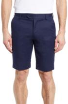 Men's Bugatchi Flat Front Shorts - Blue