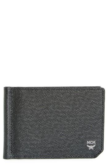 Men's Mcm New Bric Money Clip Wallet - Black