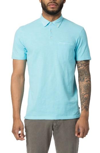 Men's Good Man Brand Carbon Peach Polo - Blue/green