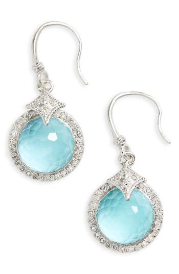Women's Armenta New World Diamond & Turquoise Drop Earrings