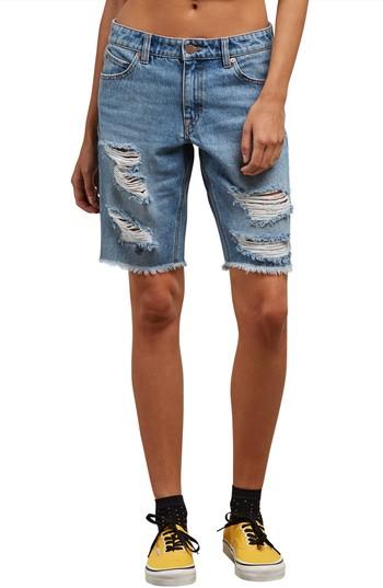 Women's Volcom Super Stoned Denim Bermuda Shorts - Blue