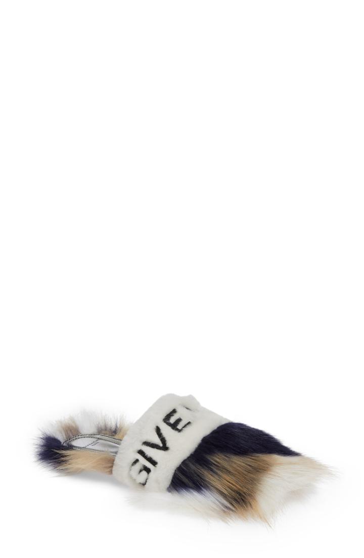 Women's Givenchy Bedford Genuine Shearling Flat Mule .5us / 38.5eu - Black