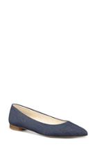 Women's Nine West 'onlee' Pointy Toe Flat M - Blue