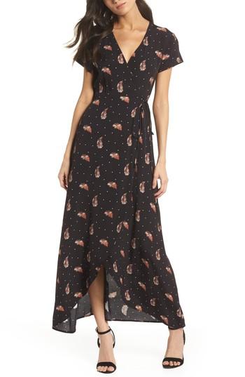 Women's Knot Sisters Adeline Wrap Dress - Black