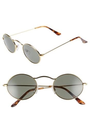 Women's Bp. 48mm Small Oval Sunglasses - Gold/ Black