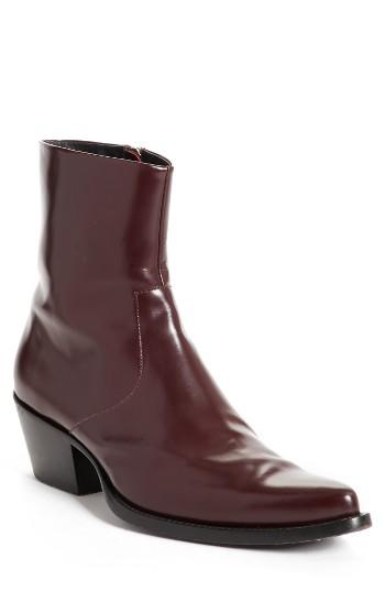 Men's Calvin Klein 205w39nyc Chris Western Metal Tip Boot Us / 40eu - Black