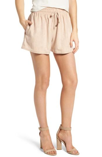 Women's Bishop + Young Faux Suede Shorts - Pink