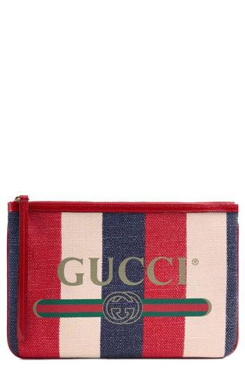 Gucci Linea Merida Zip Pouch - White