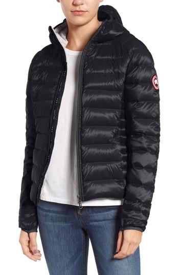 Women's Canada Goose 'brookvale' Packable Hooded Quilted Down Jacket (0) - Black
