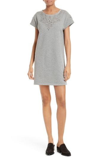 Women's Rag & Bone/jean Eyelet Cotton T-shirt Dress