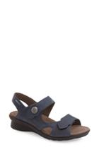 Women's Mephisto 'prudy' Leather Sandal M - Blue