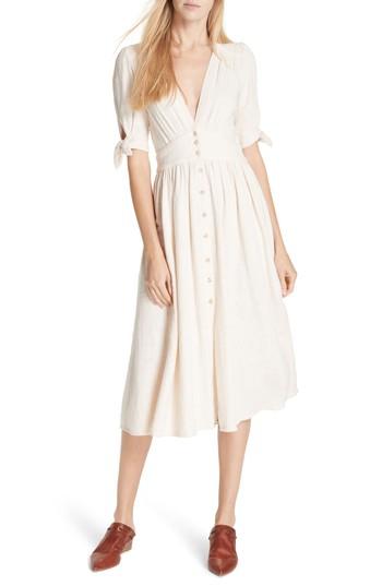 Women's Free People Love Of My Life Midi Dress - Ivory