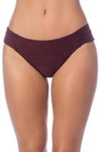 Women's La Blanca Midnight Rain Bikini Bottoms - Red