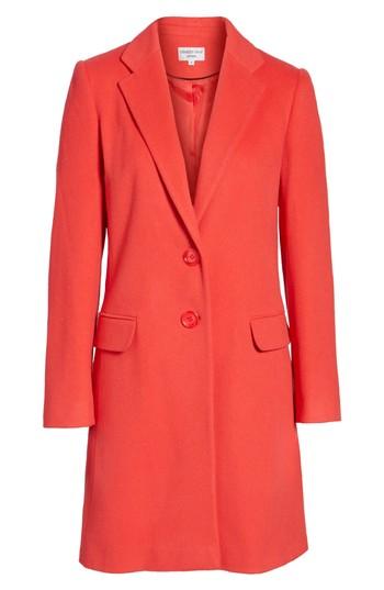 Women's Helene Berman Wool Blend College Coat - Coral