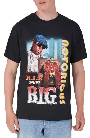 Men's Topman Biggie Rip T-shirt - Grey