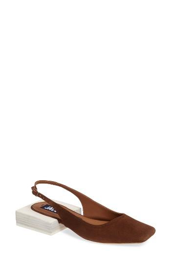 Women's Jacquemus Santon Square Toe Slingback Pump