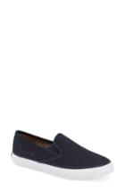 Women's Sperry Seaside Perforated Slip-on Sneaker .5 M - Blue
