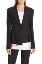 Women's Eliza J Ruffle Mock Neck Dress - Black