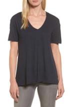 Women's Nordstrom Collection Slub Knit Trapeze Tee - Blue