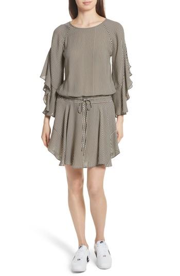 Women's A.l.c. Cannon Stripe Silk Dress - White