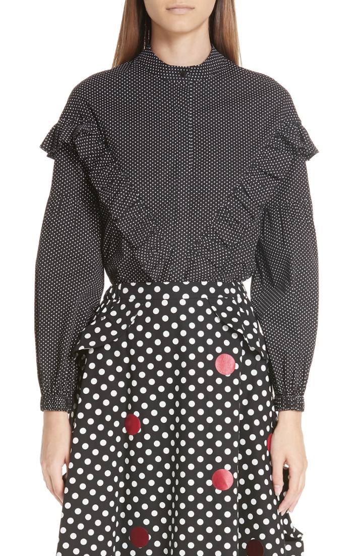 Women's Paskal Dot Ruffle Shirt