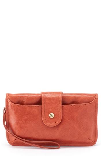 Women's Hobo Galaxy Leather Wristlet - Red
