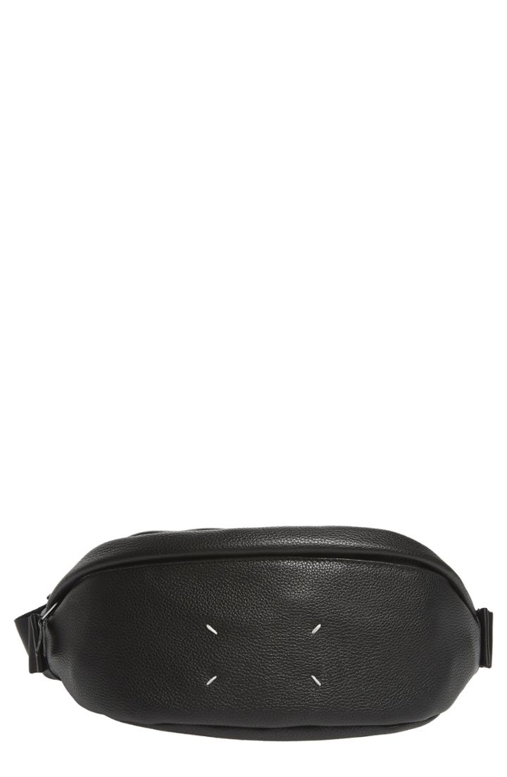 Men's Maison Margiela Leather Waist Pack - White