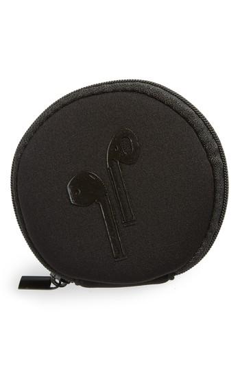 Nordstrom Neoprene Earbuds Case, Size - Black
