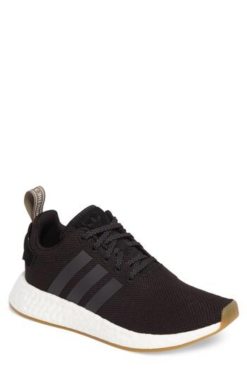 Men's Adidas Nmd-r2 Knit Sneaker M - Black