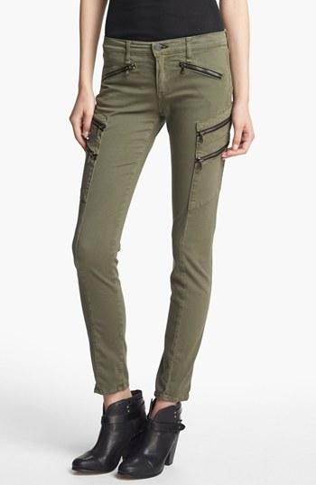 Rag & Bone/jean 'larit' Skinny Cargo Jeans Womens Army
