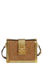 Mcm 'mini Mitte - Kristall' Swarovski Crystal Embellished Leather Crossbody Bag -