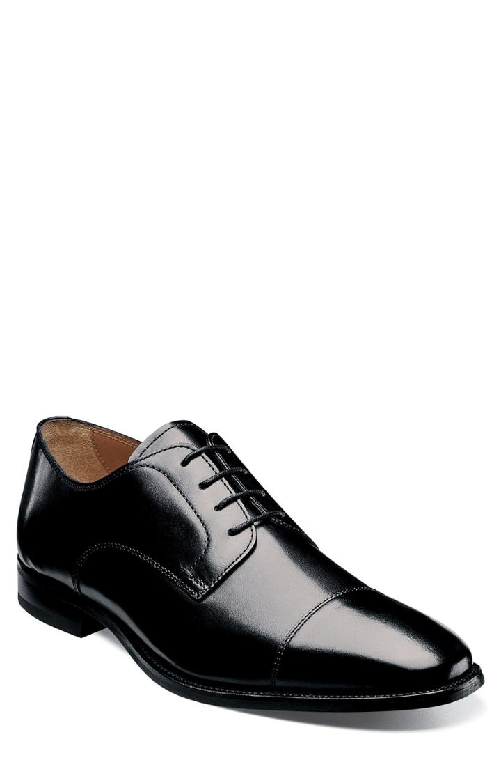 Men's Florsheim 'sabato' Cap Toe Derby Eee - Black