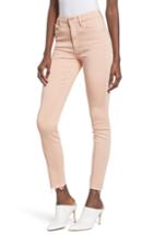 Women's Mother The Looker High Waist Frayed Ankle Jeans - Pink