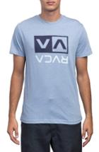 Men's Rvca Two Color Flipped Box T-shirt - Blue