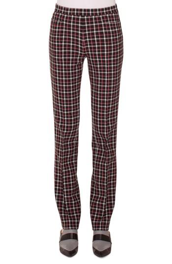 Women's Akris Punto Francoise Glen Check Pants - Black