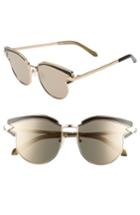 Women's Karen Walker Superstars - Felipe 57mm Sunglasses - Gold