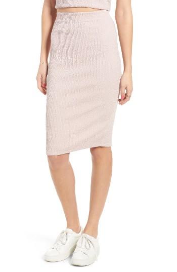 Women's June & Hudson Rib Knit Midi Skirt