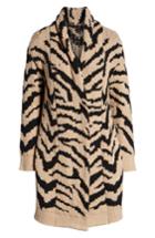 Women's Cupcakes And Cashmere Tiger Jacquard Long Cardigan - Brown
