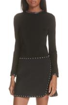Women's Helmut Lang Studded High Neck Top