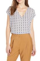 Women's Leith V-neck High/low Top, Size - Ivory