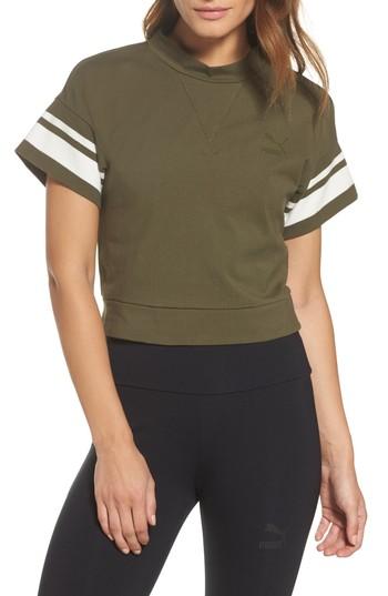 Women's Puma Tipping Tee - Green