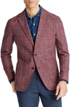 Men's Bonobos Capstone Slim Fit Windowpane Wool Blend Sport Coat S - Red
