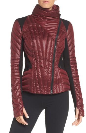 Women's Blanc Noir Motion Panel Down Puffer Jacket - Blue