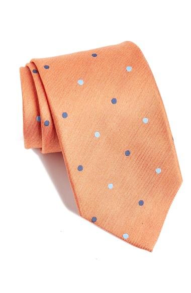 Men's David Donahue Dot Silk Tie