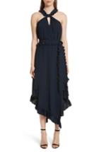 Women's Derek Lam 10 Crosby Ruffled Asymmetrical Dress - Blue