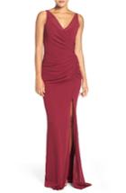 Women's Katie May Wrap Front Chiffon Gown - Red