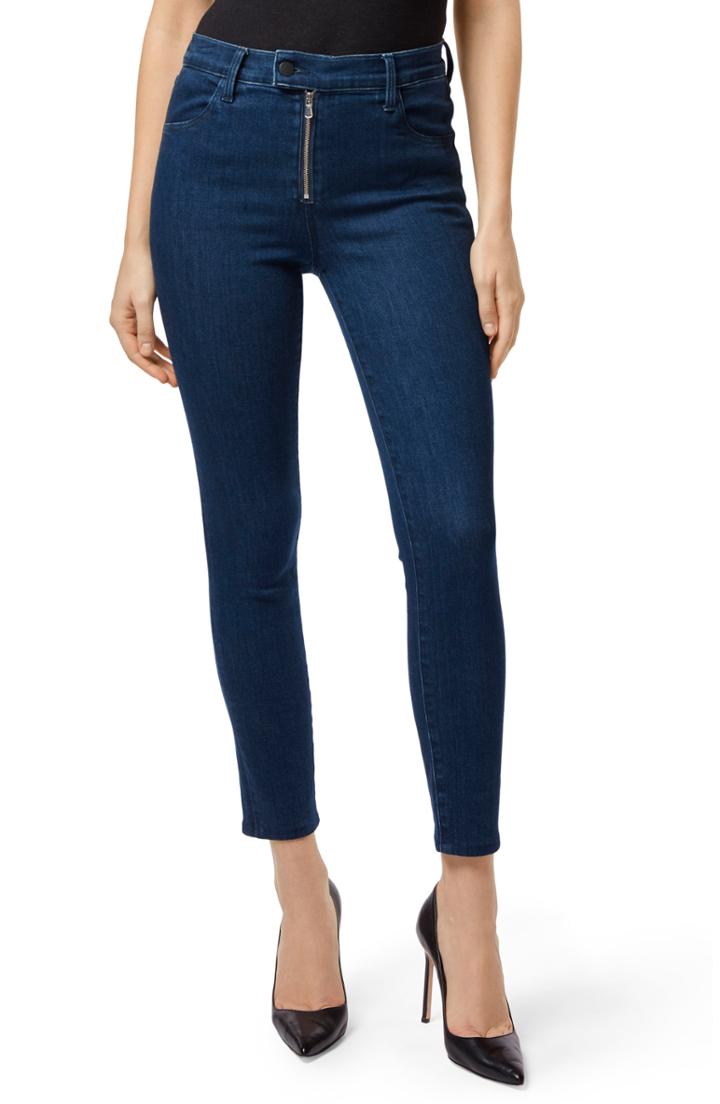 Women's J Brand Alana Exposed Zip High Waist Ankle Skinny Jeans